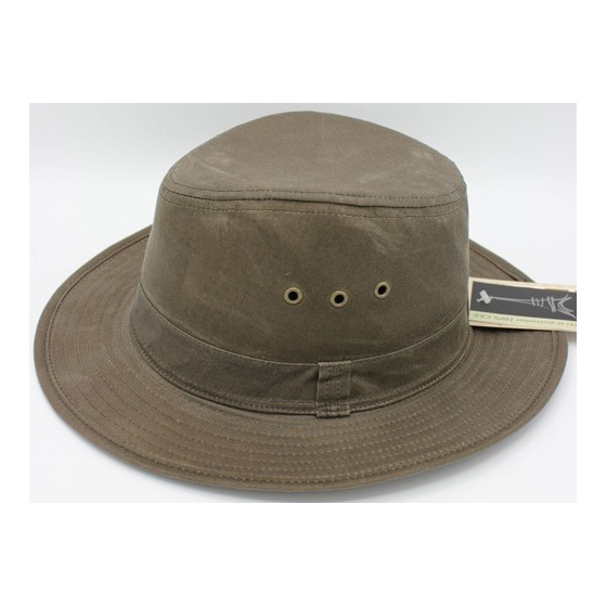 Waxed Cotton Hat Sologne Khaki - Traclet
