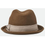 Trilby Gain Wool Felt Desert Brown Hat - Brixton