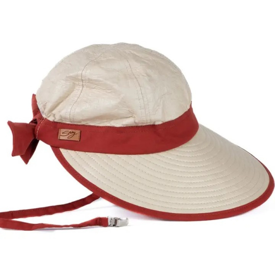 Casquette Visière Haute Protection Bauloise Beige - Terracotta - Soway