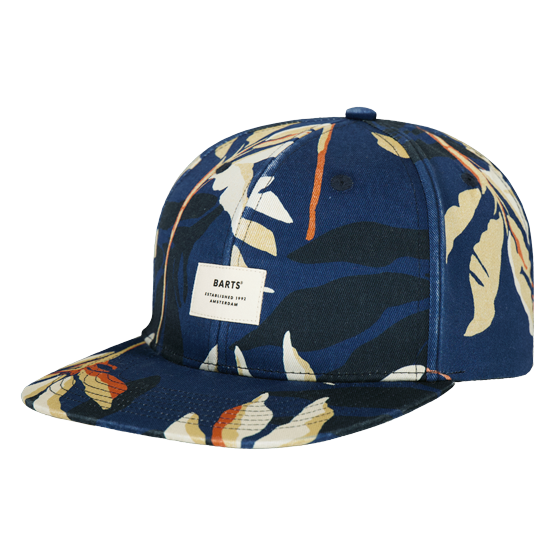 Dakou Cotton Navy Snapback Cap - Barts