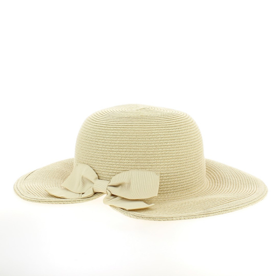 Tessuto Hat with Beige Bow
