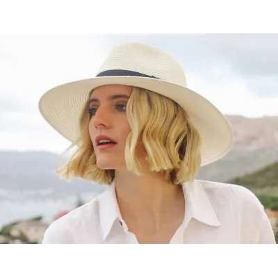 Chapeau Fedora Fiona Blanc Ecru UPF50+ - House of Ord