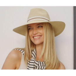 Carla White Beige UPF50+ Fedora Hat - House of Ord
