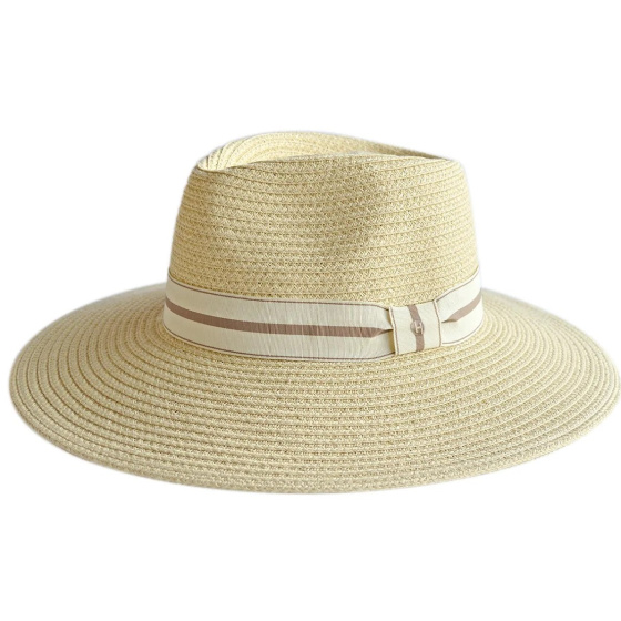 Chapeau Fedora Carla Blanc Beige UPF50+ - House of Ord