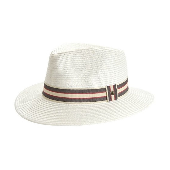 Chapeau Fedora Stripe Ivoire UPF 50+ - House of Ord