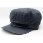 Modena Faux Leather Newsboy Cap - Traclet