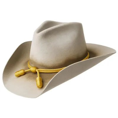 Confederate Cavalry Officer Silver Gray Felt Hat - Bailey Reference: 21828| Traclet Hat Shop