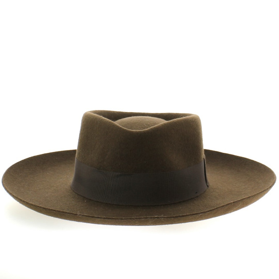 Chapeau Fedora en Feutre Marron