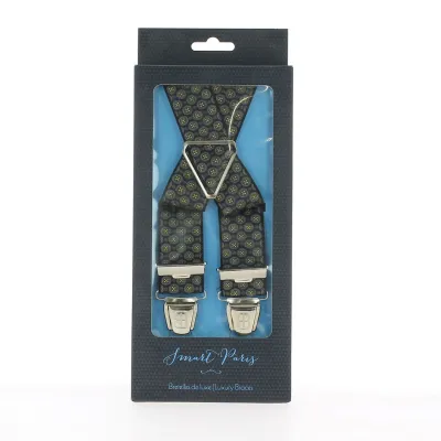Smart Paris Black & Gold Luxury Suspenders
