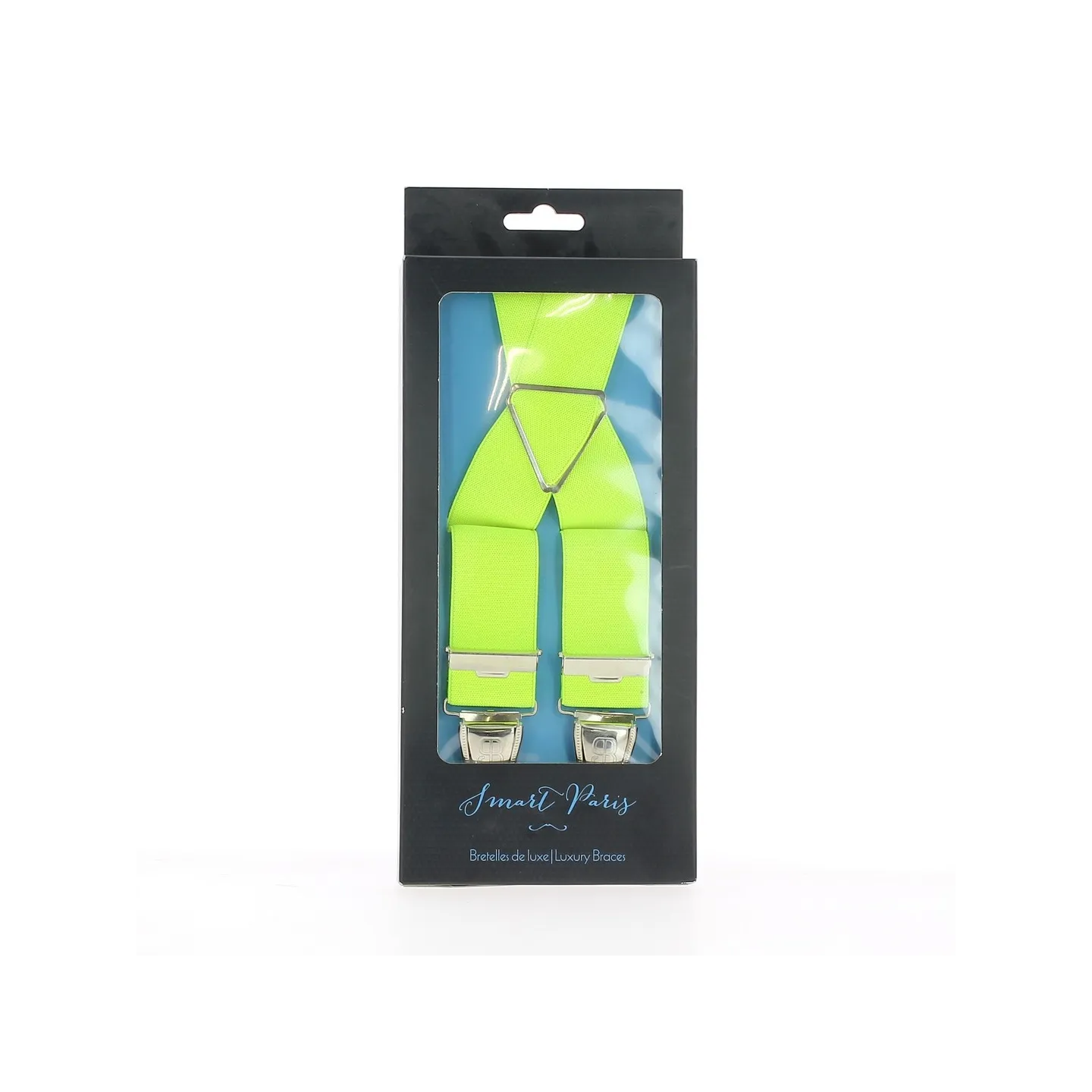 Smart Paris Neon Yellow Luxury Suspenders