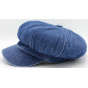 Jansper Newsboy Cap Washed Blue Denim - Traclet