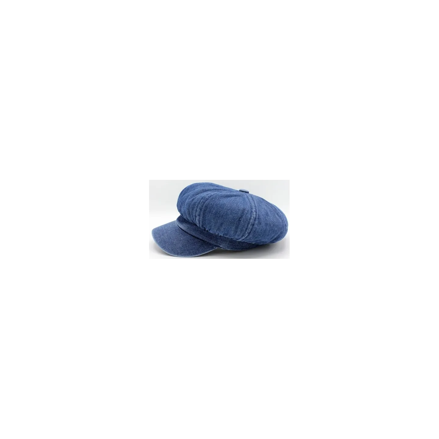 Jansper Newsboy Cap Washed Blue Denim - Reference: 1757 | Traclet Hatters