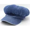 Jansper Newsboy Cap Washed Blue Denim - Reference: 1757 | Traclet Hatters