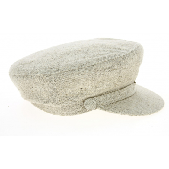 Beige Hemp Sailor Cap Steward - Traclet Beige Hemp Sailor Cap Steward - Traclet