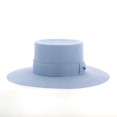Blue Felt Cordobes Hat
