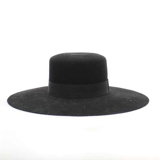 Chapeau Cordobés en Feutre Noir