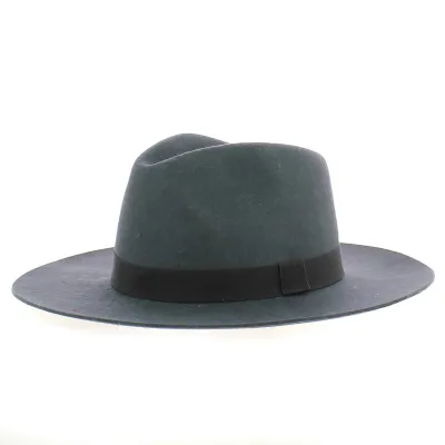 Grey Felt Fedora Hat