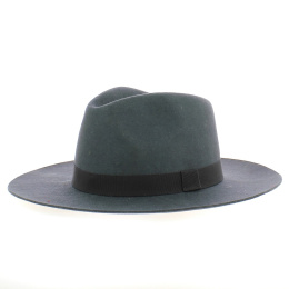 Grey Felt Fedora Hat