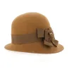 Chapeau Cloche en Feutre Marron