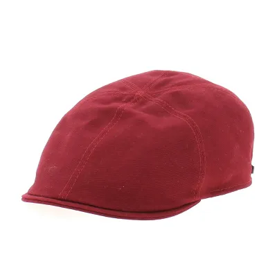 Casquette Plate Detroit en Coton Rouge