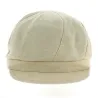 Hudson Beige Newsboy Cap