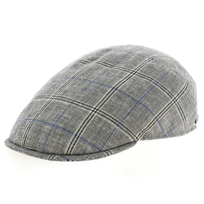 Casquette Plate Milano en Coton Grise