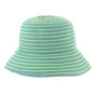 Chapeau Nastro Fantasia Bleu et Vert