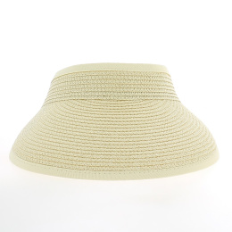 Natural Straw Braided Summer Visor