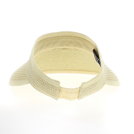Natural Straw Braided Summer Visor