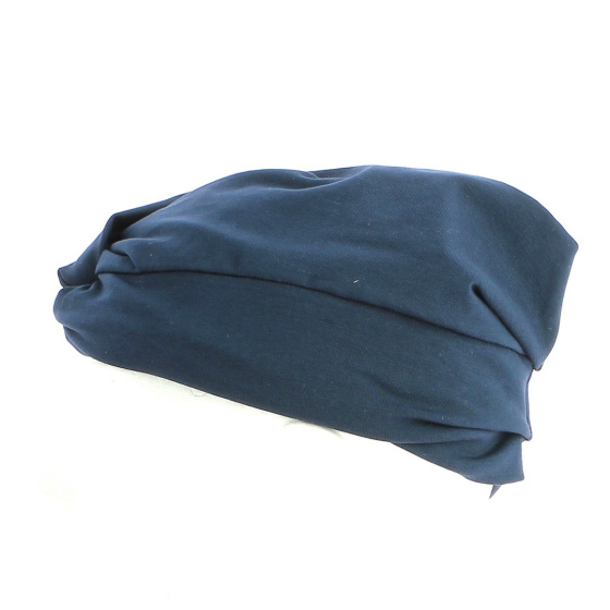 Elegant Blue Bow Cap