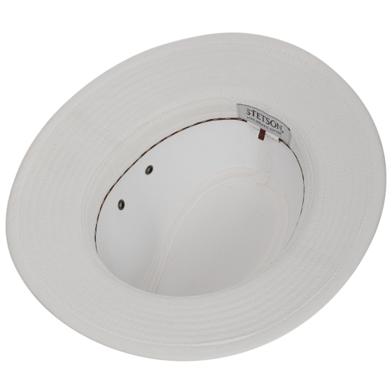Chapeau Traveller Virginia Coton Biologique Blanc UPF 40+ - Stetson