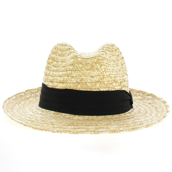 Natural Straw Fedora Hat