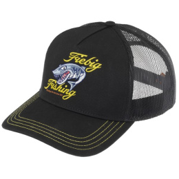 Black Cotton Fishing Baseball Cap - Traclet