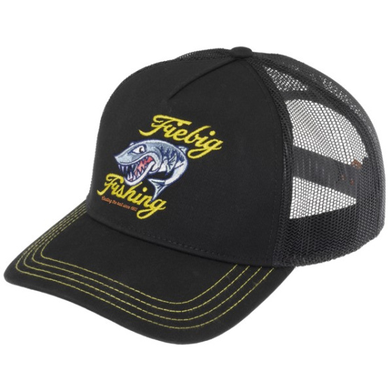 Black Cotton Fishing Baseball Cap - Traclet