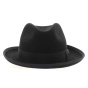 Rico Black Wide Brim Fedora Hat