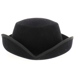 Chapeau Tricorne en Feutre Laine