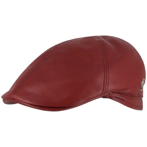 Duck Bill Leather Cap Burgundy - Flechet