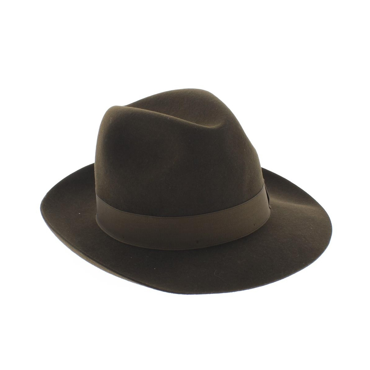 Chapeau en cuir homme chapeau trilby cuir marron New York