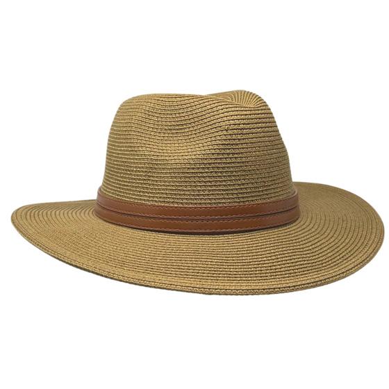 Brown Batanda Fedora Hat UPF 50+ - Traclet