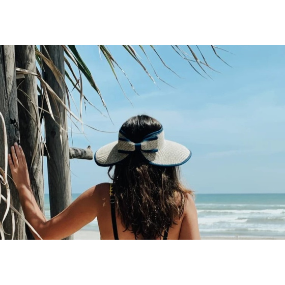 Blackcurrant Polyester Tweed Visor UPF 50+ - Traclet