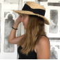 Enna Raffia Boater Hat UPF 50+ - Traclet