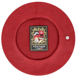 Béret Authentique Été Coton Rouge Tuile - Héritage par Laulhère