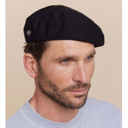 Black Cotton Feathers Beret - Heritage by Laulhère