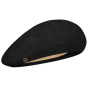 Black Cotton Feathers Beret - Heritage by Laulhère
