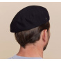 Black Cotton Feathers Beret - Heritage by Laulhère