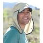 Sun Guide Beige Neck Cover Cap UPF 50+ - Traclet