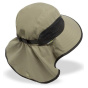 Adventure Neck Guard Cap Olive UPF 50+ - Traclet