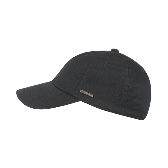 Black Cotton Xess Baseball Cap - Hatland