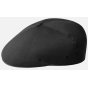 Black Wool Flexfit 504 Cap - Kangol
