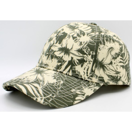 Palm Tree Baseball Cap Beige & olive - Traclet